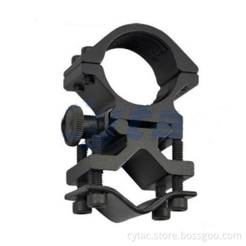 Universal adjustable flashlight scope mount